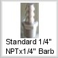 Standard 1/4" NPT Barb